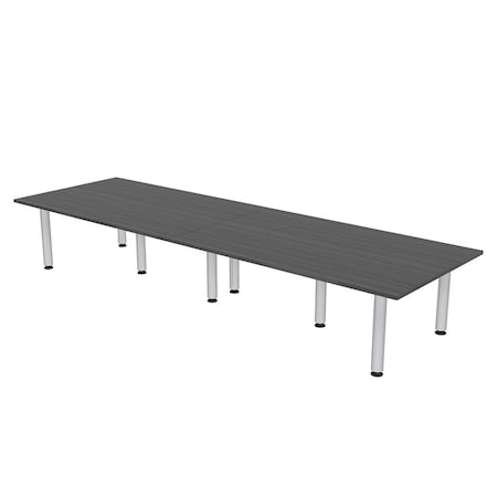 Skutchi Designs 45 in W, 120 in L, 29 in H, Engineered Wood Top, Grey HAR-REC-48119-PT-AN